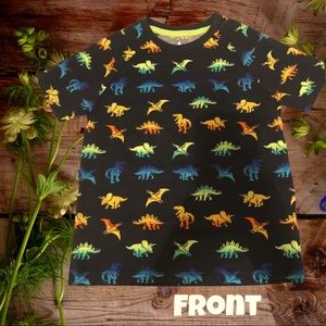 Little boys Dino dinosaur print shirt